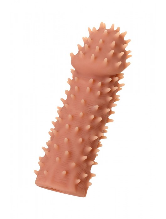 Телесная реалистичная насадка KOKOS Extreme Sleeve 07 с дополнительной стимуляцией - 12,7 см. - KOKOS - в Новочебоксарске купить с доставкой