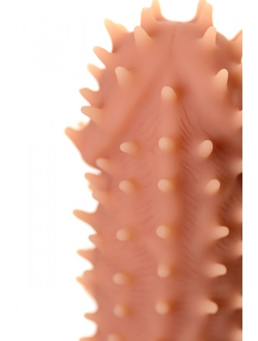 Телесная реалистичная насадка KOKOS Extreme Sleeve 07 с дополнительной стимуляцией - 12,7 см. - KOKOS - в Новочебоксарске купить с доставкой