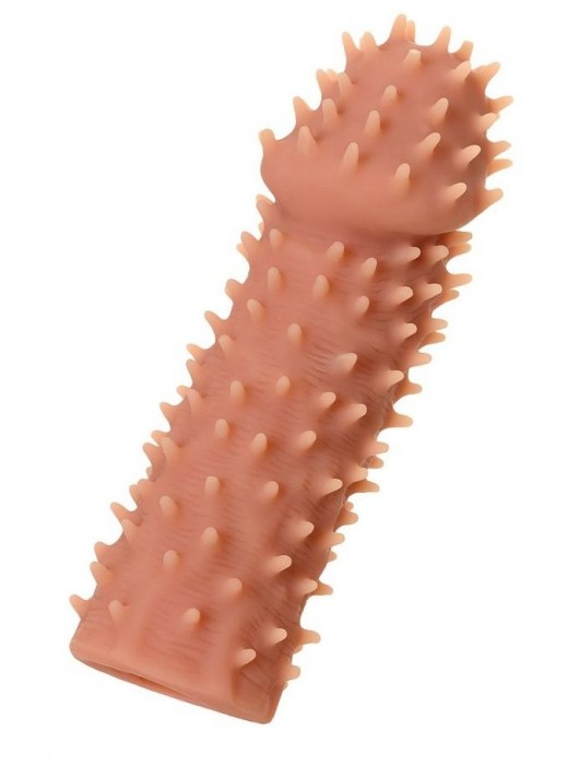 Телесная реалистичная насадка KOKOS Extreme Sleeve 07 с дополнительной стимуляцией - 12,7 см. - KOKOS - в Новочебоксарске купить с доставкой