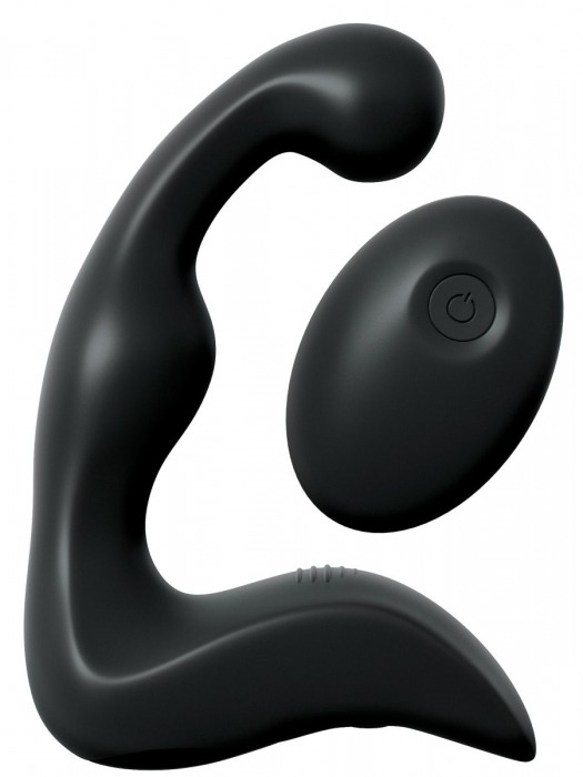 Черный вибромассажер простаты с пультом ДУ Control P-Spot Pro - Pipedream - в Новочебоксарске купить с доставкой