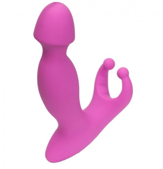 Розовый стимулятор простаты с усиками - 15 см. - 4sexdreaM - в Новочебоксарске купить с доставкой