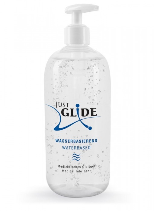 Гель-смазка на водной основе Just Glide с дозатором - 500 мл. - Orion - купить с доставкой в Новочебоксарске