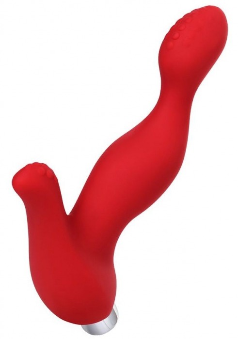 Красный силиконовый вибростимулятор простаты Proman - 12,5 см. - ToyFa - в Новочебоксарске купить с доставкой