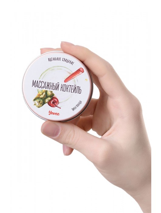 Массажная свеча «Массажный коктейль» с ароматом пина колады - 30 мл. - ToyFa - купить с доставкой в Новочебоксарске