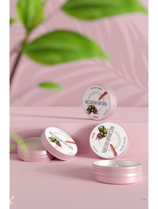 Массажная свеча «Массажный коктейль» с ароматом пина колады - 30 мл. - ToyFa - купить с доставкой в Новочебоксарске