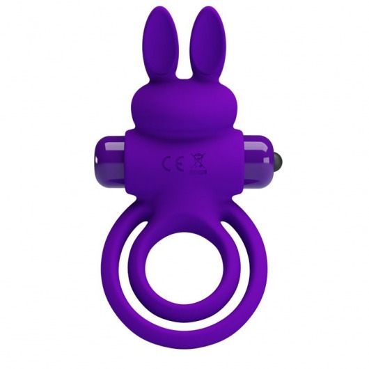 Фиолетовое эрекционное кольцо с вибростимуляцией клитора Vibrant Penis Ring III - Baile - в Новочебоксарске купить с доставкой
