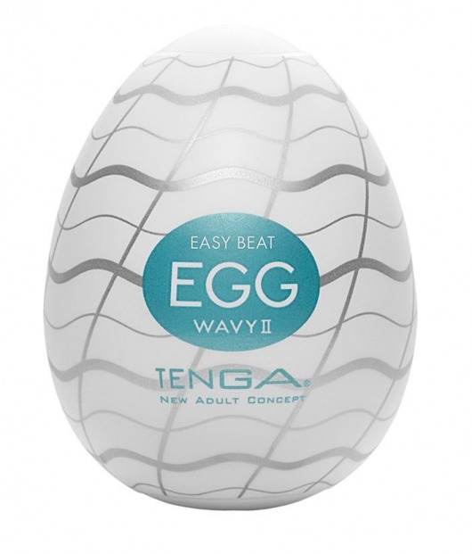 Мастурбатор-яйцо EGG Wavy II - Tenga - в Новочебоксарске купить с доставкой
