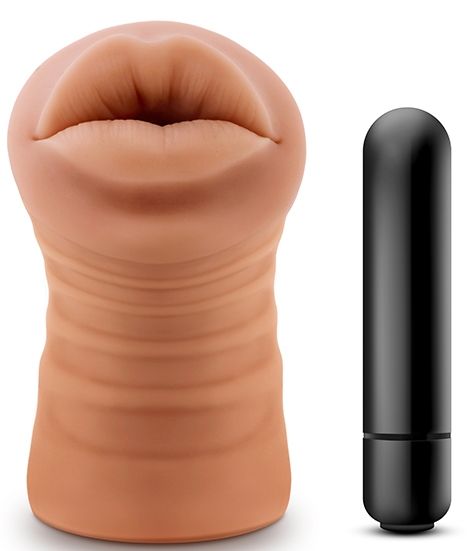 Кофейный мастурбатор-ротик Isabella - Blush Novelties - в Новочебоксарске купить с доставкой