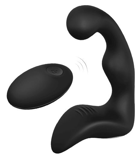 Черный вибромассажер простаты REMOTE BOOTY PLEASER - Dream Toys - в Новочебоксарске купить с доставкой