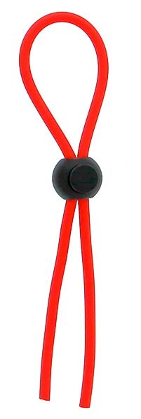 Красное эрекционное лассо с одной бусинкой-утяжкой STRETCHY THICK LASSO - Dream Toys - в Новочебоксарске купить с доставкой