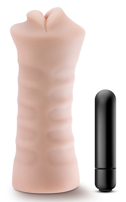 Телесный мастурбатор-ротик Angie - Blush Novelties - в Новочебоксарске купить с доставкой