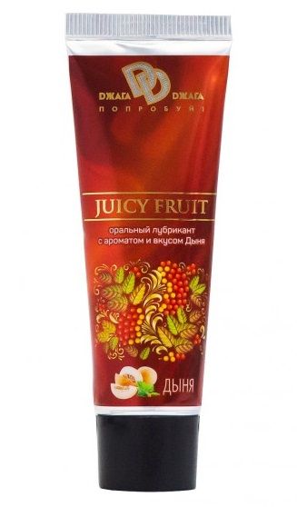 Интимный съедобный лубрикант JUICY FRUIT с ароматом дыни - 30 мл. - БиоМед - купить с доставкой в Новочебоксарске