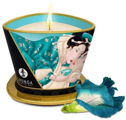 Массажная свеча Island Blossoms - 170 мл. - Shunga - купить с доставкой в Новочебоксарске