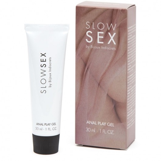Лубрикант на водной основе Slow Sex Anal Play Gel - 30 мл. - Bijoux Indiscrets - купить с доставкой в Новочебоксарске