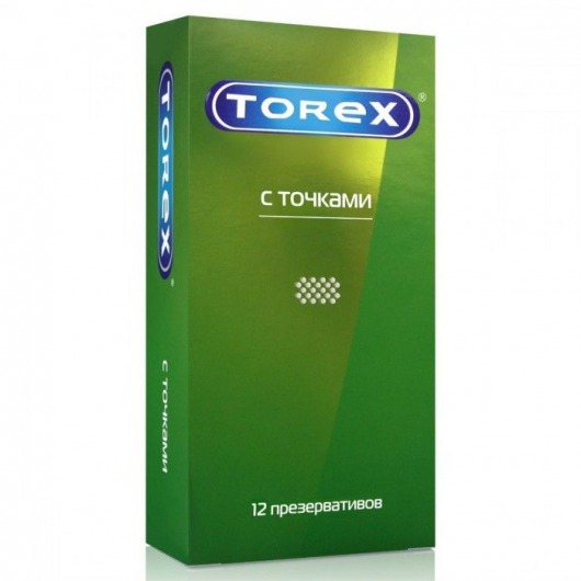 Текстурированные презервативы Torex  С точками  - 12 шт. - Torex - купить с доставкой в Новочебоксарске