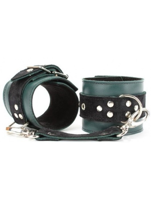 Изумрудные оковы на ноги Ladys Arsenal на карабинах - БДСМ Арсенал - купить с доставкой в Новочебоксарске