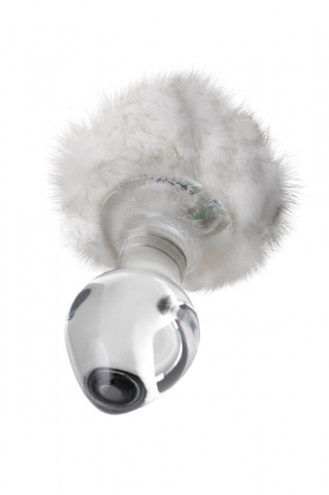 Стеклянная анальная втулка с хвостиком - 9,5 см. - Sexus - купить с доставкой в Новочебоксарске