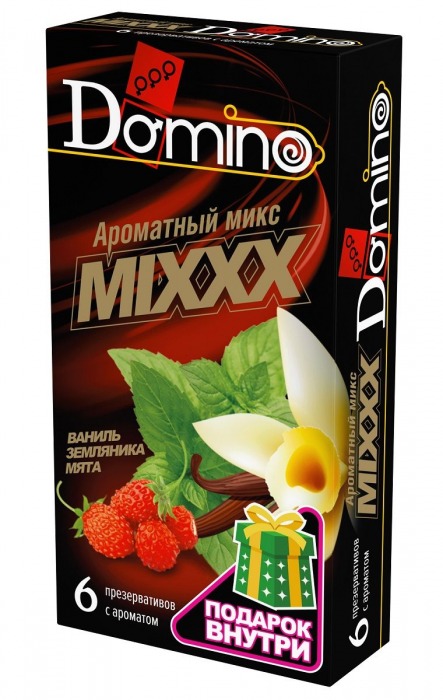 Ароматизированные презервативы DOMINO  Ароматный микс  - 6 шт. - Domino - купить с доставкой в Новочебоксарске