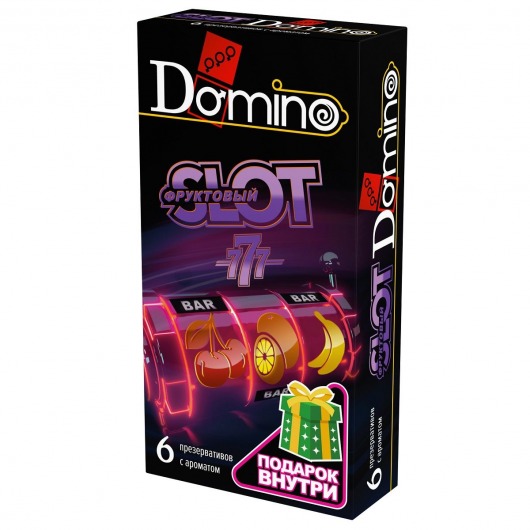 Ароматизированные презервативы DOMINO  Фруктовый слот  - 6 шт. - Domino - купить с доставкой в Новочебоксарске