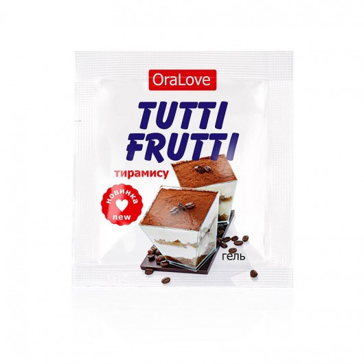 Пробник гель-смазки Tutti-frutti со вкусом тирамису - 4 гр. - Биоритм - купить с доставкой в Новочебоксарске