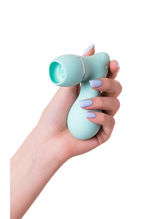 Мятный вакуум-волновой стимулятор клитора с язычком DINGO - JOS