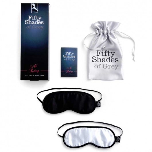 Набор из двух масок на глаза Soft Blindfold Twin Pack - Fifty Shades of Grey - купить с доставкой в Новочебоксарске