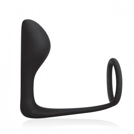 Стимулятор простаты с фиксацией эрекционным кольцом Prostate Gear - BlueLine - в Новочебоксарске купить с доставкой