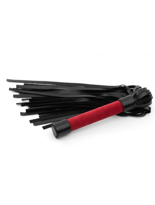 Красно-черная плеть My Rules - 43 см. - БДСМ Арсенал - купить с доставкой в Новочебоксарске