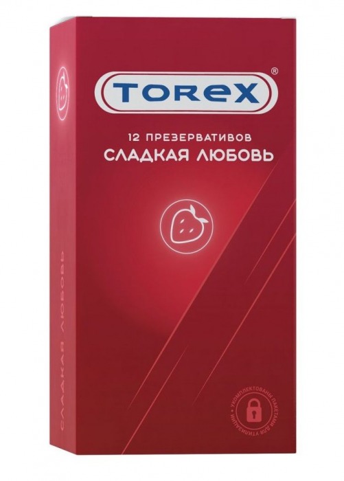 Презервативы Torex  Сладкая любовь  с ароматом клубники - 12 шт. - Torex - купить с доставкой в Новочебоксарске