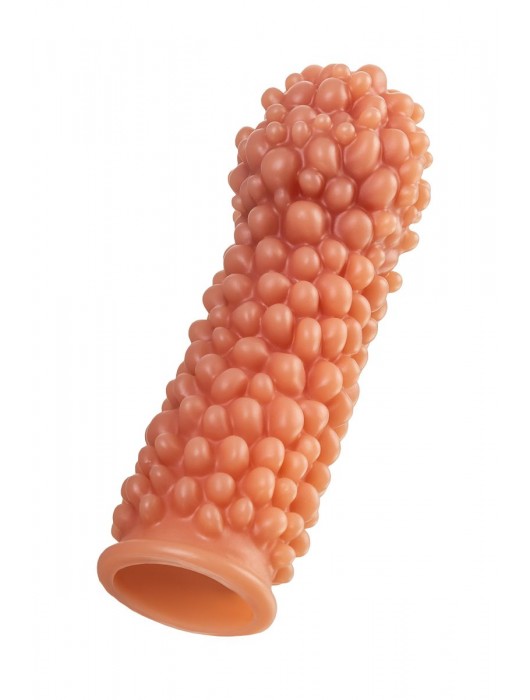 Телесная насадка с мягкими пузырьками - 16,5 см. - KOKOS - в Новочебоксарске купить с доставкой