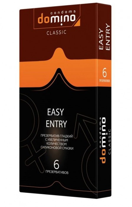 Презервативы с увеличенным количеством смазки DOMINO Easy Entry - 6 шт. - Domino - купить с доставкой в Новочебоксарске