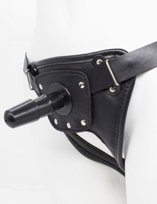 Черный пояс для насадок CLASS STRAP Restyling - LOVETOY (А-Полимер) - купить с доставкой в Новочебоксарске