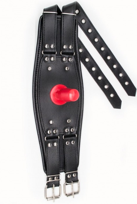 Черный пояс на бедро  Люкс  с телесной насадкой - LOVETOY (А-Полимер) - купить с доставкой в Новочебоксарске