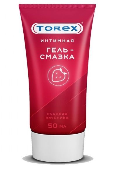 Смазка на водной основе TOREX  Сладкая клубника  - 50 мл. - Torex - купить с доставкой в Новочебоксарске