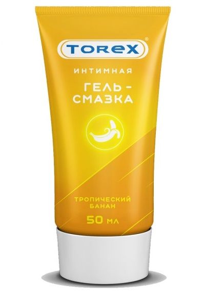 Смазка на водной основе TOREX  Тропический банан  - 50 мл. - Torex - купить с доставкой в Новочебоксарске