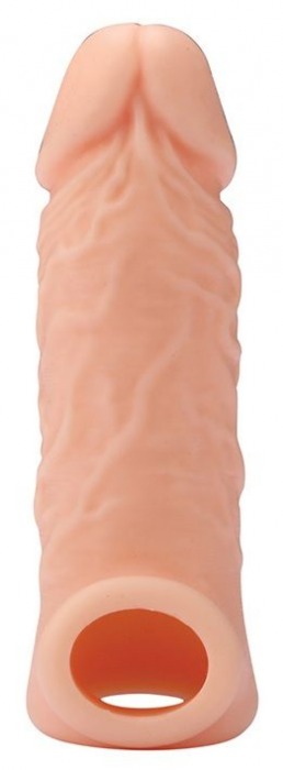 Телесная насадка EXTENDER WITH BALL STRAP 5.5 - 14 см. - Dream Toys - в Новочебоксарске купить с доставкой