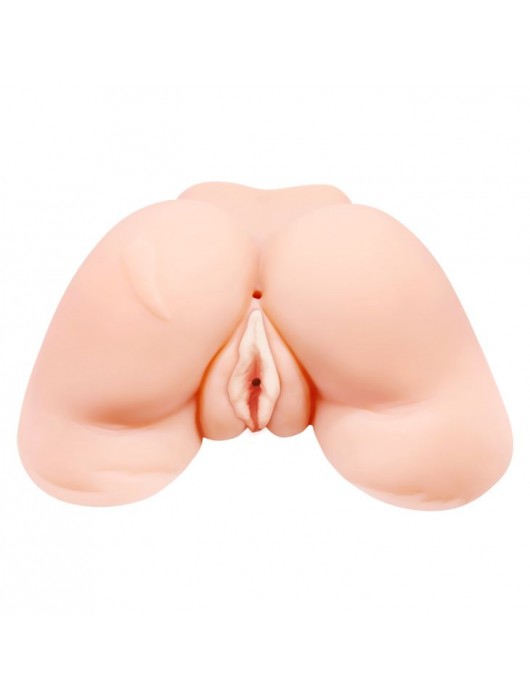 Телесная вибровагина Julie с 2 рабочими отверстиями - Baile - в Новочебоксарске купить с доставкой