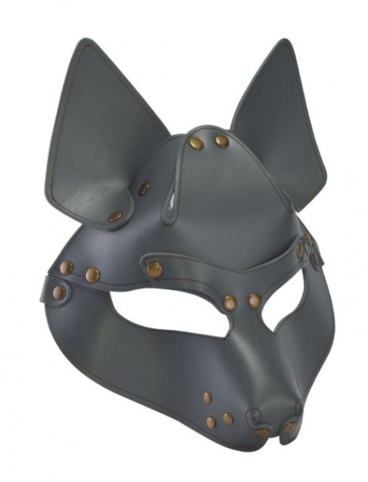 Серая маска Wolf с клепками - Sitabella - купить с доставкой в Новочебоксарске