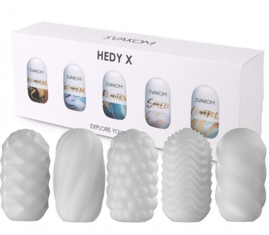Набор из 5 мастурбаторов Hedy X5 Mixed - Svakom - в Новочебоксарске купить с доставкой