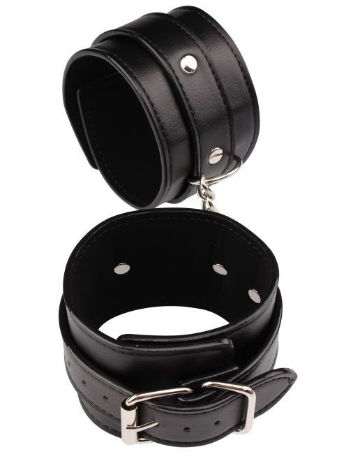 Черные оковы Classic Ankle Cuffs - Chisa - купить с доставкой в Новочебоксарске