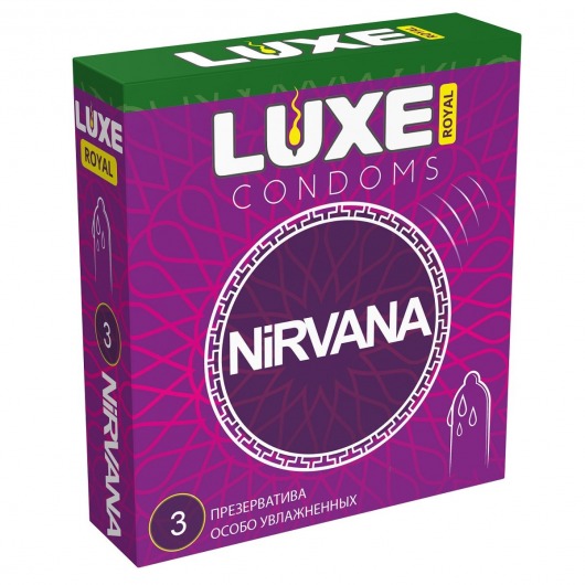 Презервативы с увеличенным количеством смазки LUXE Royal Nirvana - 3 шт. - Luxe - купить с доставкой в Новочебоксарске