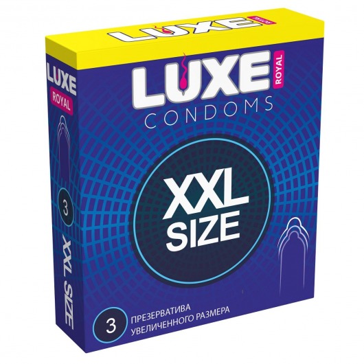 Презервативы увеличенного размера LUXE Royal XXL Size - 3 шт. - Luxe - купить с доставкой в Новочебоксарске