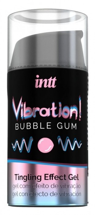 Жидкий интимный гель с эффектом вибрации Vibration! Bubble Gum - 15 мл. - INTT - купить с доставкой в Новочебоксарске