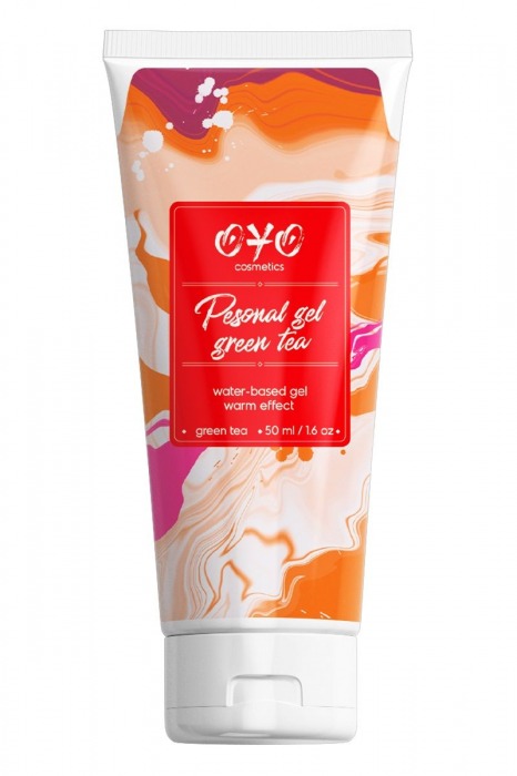 Интимная смазка на водной основе с согревающим эффектом OYO Personal Gel Green Tea - 50 мл. - OYO - купить с доставкой в Новочебоксарске