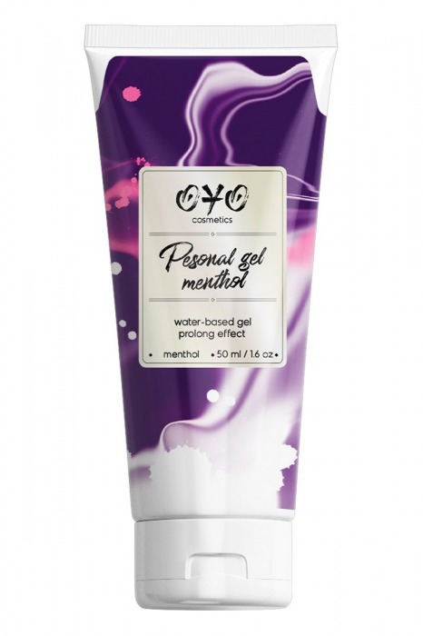 Интимная смазка на водной основе с пролонгирующим эффектом OYO Personal Gel Menthol - 50 мл. - OYO - купить с доставкой в Новочебоксарске