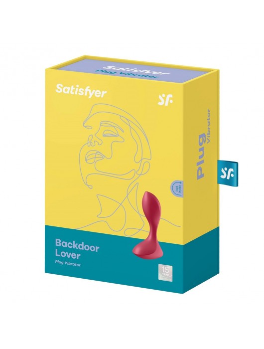 Красный вибромассажёр простаты Satisfyer Backdoor Lover - 14 см. - Satisfyer - в Новочебоксарске купить с доставкой