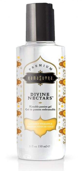 Гель-лубрикант на водной основе Divine Nectars Vanilla с ароматом ванили - 150 мл. - Kama Sutra - купить с доставкой в Новочебоксарске