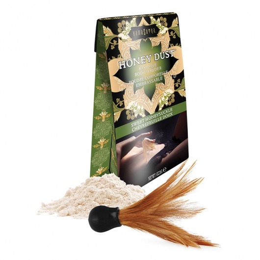 Пудра для тела Honey Dust Body Powder с ароматом жимолости - 28 гр. - Kama Sutra - купить с доставкой в Новочебоксарске