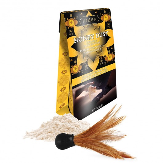 Пудра для тела Honey Dust Body Powder с ароматом кокоса и ананаса - 28 гр. - Kama Sutra - купить с доставкой в Новочебоксарске