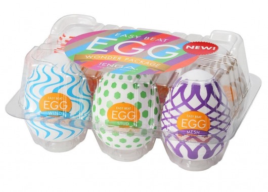 Набор из 6 мастурбаторов Tenga EGG IV с различным рельефом - Tenga - в Новочебоксарске купить с доставкой